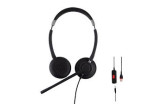 Alcatel Lucent 3MK08014AB - Aries AH 22 M II Corded Binaural Premium Headset with volume, mute and hook keys, USB-A to USB-C connector